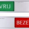 Vrij - Bezet Schuifbordje - Hoge Kwaliteit - Aluminium Look - 17,5 Cm X 5 Cm X 0,6 Cm - Promessa Design. 1 Vrij - Bezet Schuifbordje - Hoge Kwaliteit - Aluminium Look - 17,5 Cm X 5 Cm X 0,6 Cm - Promessa Design. -WerkPro Verkoopwinkel 1200x801 36