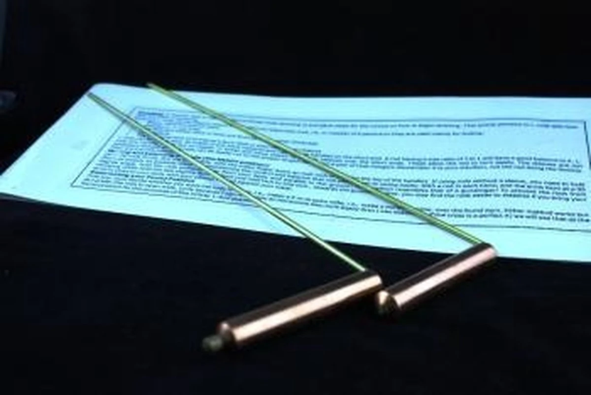 Wichelroede (per Paar) Messing/koper - 29x8 - Messing - Koper - Metaal 4 Wichelroede (per Paar) Messing/koper - 29x8 - Messing - Koper - Metaal - Afbeelding 2