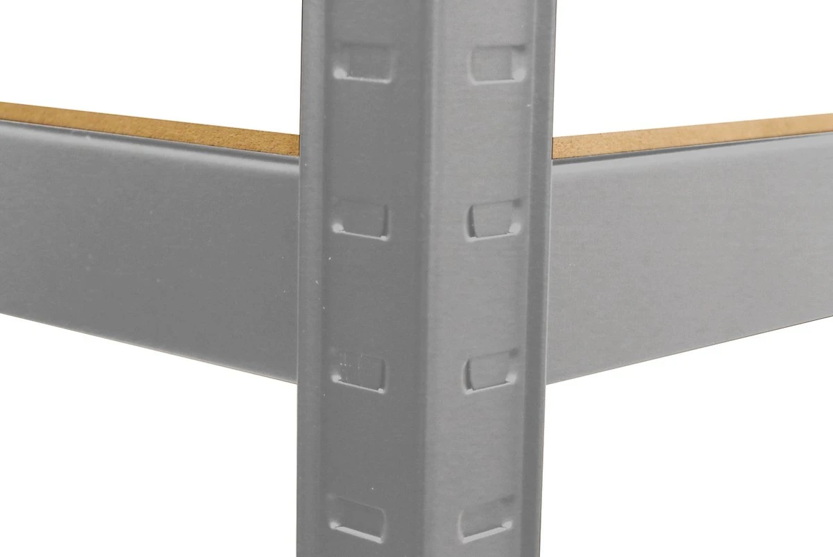 ERRO Metalen Opbergrek/Stellingkast Met 5 Legborden - 175kg Draagkracht Per Plank - 2 Stuks 8 ERRO Metalen Opbergrek/Stellingkast Met 5 Legborden - 175kg Draagkracht Per Plank - 2 Stuks - Afbeelding 6