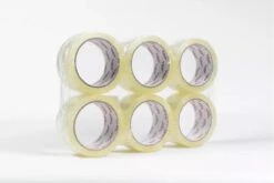 Premium Tape Rol X 6 - Transparant - Acryl - 50 Mm X 66 Mtr Lang - Extra Sterk - Verpakkingstape - Bescherm Uw Spullen - Voor Inpakken En Verhuizen - Doorzichtig