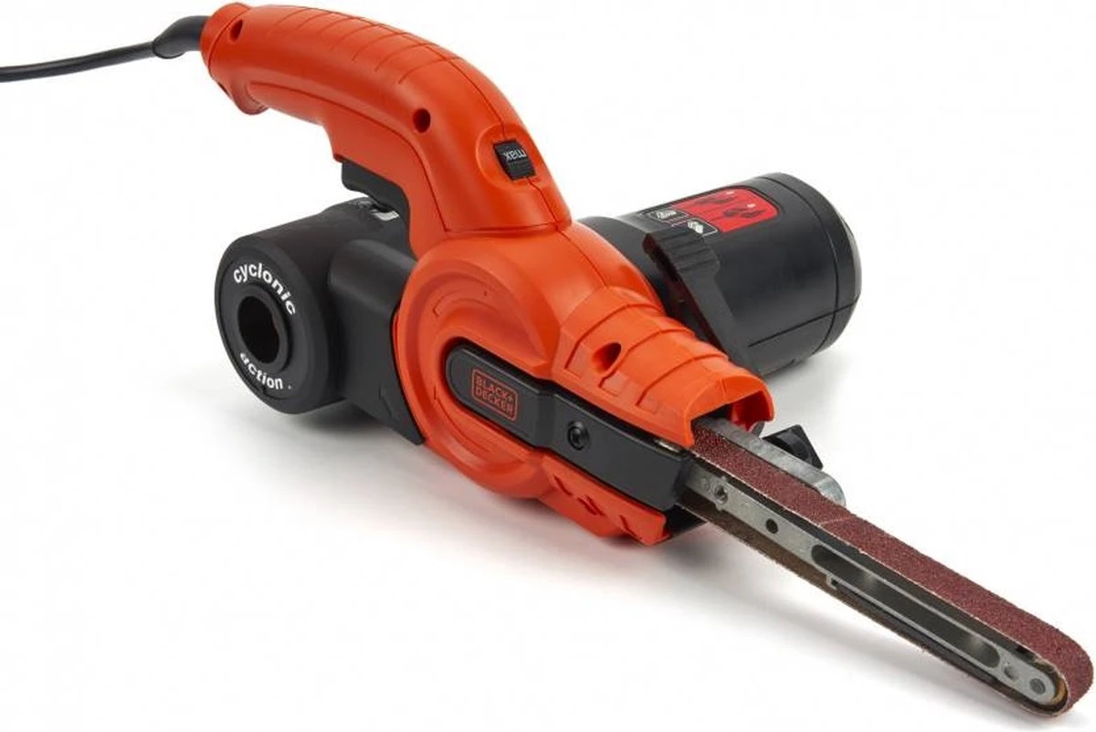 Black & Decker BLACK+DECKER KA900E-QS Bandschuurmachine - 350W - Powerfile Met Cyclonic Action Stofopvang 8 Black & Decker BLACK+DECKER KA900E-QS Bandschuurmachine - 350W - Powerfile Met Cyclonic Action Stofopvang - Afbeelding 6