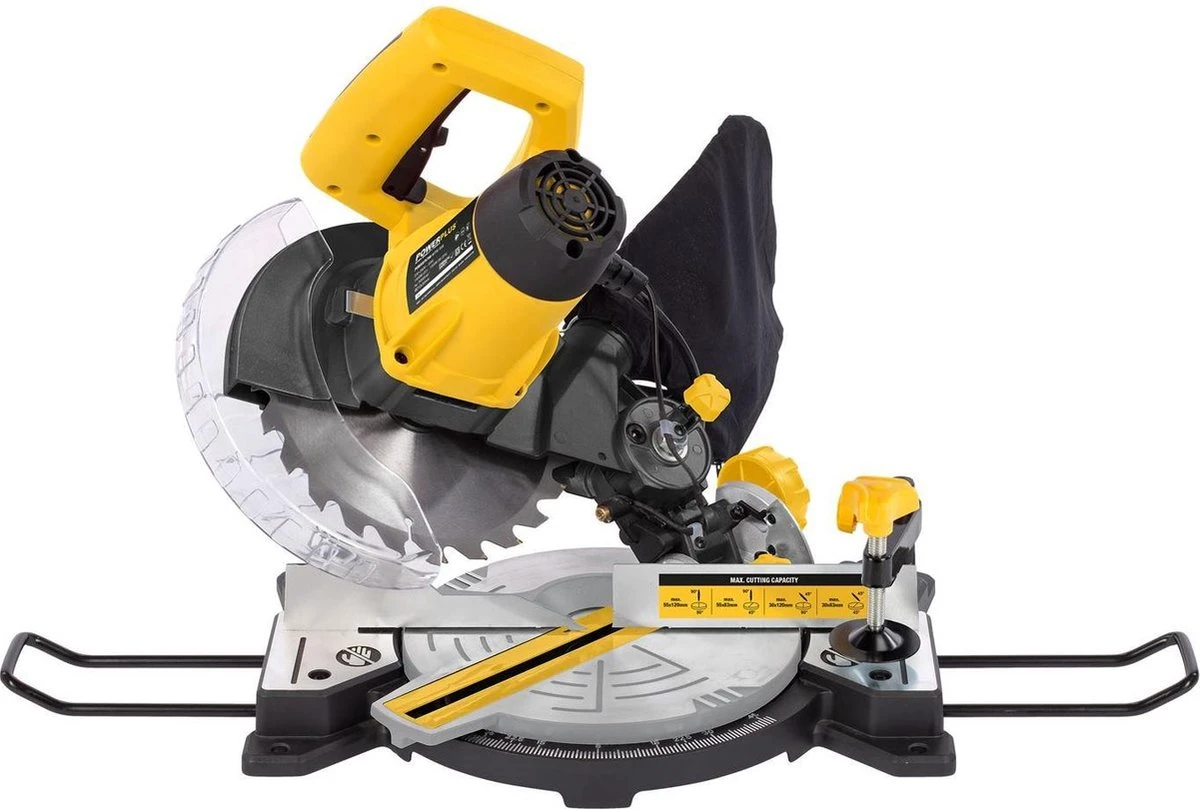 Powerplus POWX075700 Afkort- En Verstekzaag - Zaag - 1500W - 210mm Zaagblad - Incl. 24 Tanden Zaagblad Voor Hout, Laser En Zijsteunen En Stofzuigeraansluiting 7 Powerplus POWX075700 Afkort- En Verstekzaag - Zaag - 1500W - 210mm Zaagblad - Incl. 24 Tanden Zaagblad Voor Hout, Laser En Zijsteunen En Stofzuigeraansluiting - Afbeelding 5