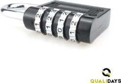 Merkloos Hangslot - 1+1 Gratis - Cijferslot - 4-Cijfers - Weerbestendig - Kofferslot - Zwart - 80mm -WerkPro Verkoopwinkel 1200x822 9