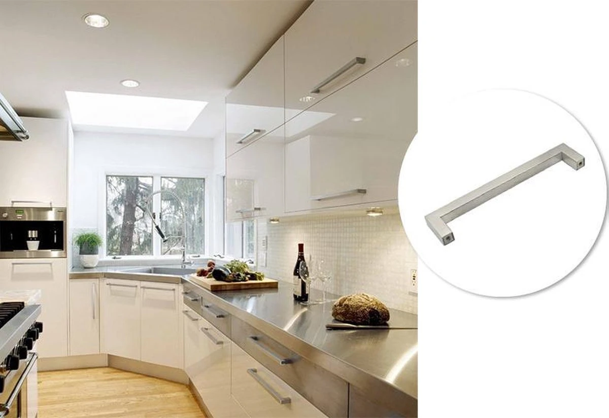 Handgreep / Keukengreep RVS 128 Mm 10 Stuks - Modern - Handgrepen Kast - Handgrepen Voor Deurtjes - Deurgreep - Meubelgreep - Handgreep Rvs - Meubelgrepen - Keukengreep - Greep RVS - Meubelbeslag - Greepjes - Inclusief Schroeven 17 Handgreep / Keukengreep RVS 128 Mm 10 Stuks - Modern - Handgrepen Kast - Handgrepen Voor Deurtjes - Deurgreep - Meubelgreep - Handgreep Rvs - Meubelgrepen - Keukengreep - Greep RVS - Meubelbeslag - Greepjes - Inclusief Schroeven - Afbeelding 15