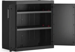 Keter Detroit XL Lage Kast - 2 Planken - 89x54x93cm - Zwart -WerkPro Verkoopwinkel 1200x825 18