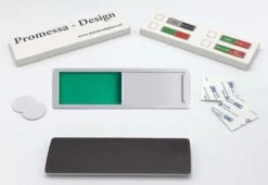Vrij - Bezet Schuifbordje Zonder Tekst - Groen / Rood - Aluminium Look - 17,5 Cm X 5 Cm X 0,6 Cm - Promessa Design. -WerkPro Verkoopwinkel 1200x827 19