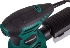 VONROC Excentrische Schuurmachine – 300W - Ø125mm – Met Stofopvangbox & 12 Stuks Schuurpapier 14 VONROC Excentrische Schuurmachine – 300W - Ø125mm – Met Stofopvangbox & 12 Stuks Schuurpapier -WerkPro Verkoopwinkel 1200x827 6