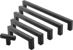 Merkloos Handgreep Zwart Vierkant - RVS - 64mm Hartafstand - Handvat Voor Kast, Keukenkast, Lade Of Deurtje - Vierkante Moderne Greep Inclusief Schroeven - Keukengreep - Meubelgreep - Kastgreep - Kleine Handgreep -WerkPro Verkoopwinkel 1200x830 11