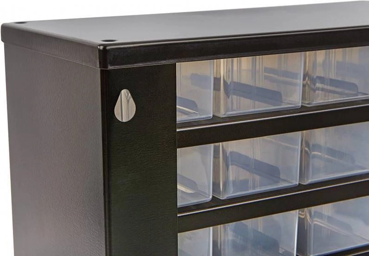 Raaco - Metalen Ladekast - 24 Lades – Incl. 10 Tussenschotten 8 Raaco - Metalen Ladekast - 24 Lades – Incl. 10 Tussenschotten - Afbeelding 6