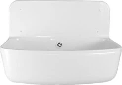 Kunststof Uitstortgootsteen Wit 490x350 Mm