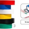 PD® - Isolatietape / PVC Tape XXL - 18mm X 15m - 6 Stuks - Zwart / Groen / Blauw / Wit / Rood / Geel - Rubber Tape - Isolatieband -WerkPro Verkoopwinkel 1200x843 11