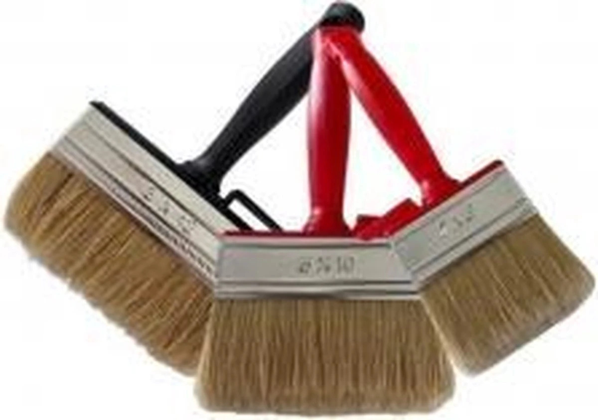 Beits Blokkwast - Beits Kwast - Zwart - 12 X 3cm 4 Beits Blokkwast - Beits Kwast - Zwart - 12 X 3cm - Afbeelding 2