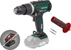 Parkside 3 In 1 Accu Klopboorschroefmachine - 20V - Zonder Accu - Toerental: 0-440 Tpm (1e Versnelling) | 0-1650 Tpm (2e Versnelling) - Slagfrequentie: 26.400 Spm - Klopboor / Schroefmachine - Exclusief Accu En Snellader