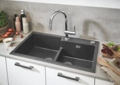 GROHE Minta Keukenkraan - Hoge Draaibare C-uitloop - Uittrekbare Handdouche - 2 Straalstanden - Chroom - 32321002 -WerkPro Verkoopwinkel 1200x848 3