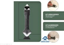 Eenvoudig Kit Verwijderen En Aanbrengen - Siliconenkit Verwijderaar Schraper - Kitpistool Hulpstuk - 3 In 1 Tool - Gratis 5 + 4 Afstrijkrubbers + Tijdelijk Gratis Kitmondjes! -WerkPro Verkoopwinkel 1200x849 18