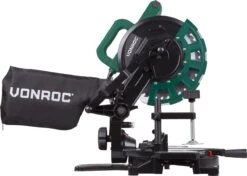 VONROC Afkortzaag - Verstekzaag – 1700W – Ø216MM – 4900 /min - Met Laser, Tafelverbreders & Diepteregeling – Incl. Zaagblad En Werkstukklem -WerkPro Verkoopwinkel 1200x853 10