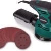 VONROC Excentrische Schuurmachine – 300W - Ø125mm – Met Stofopvangbox & 12 Stuks Schuurpapier
