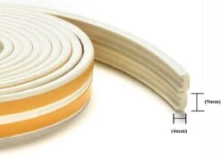 Nordevik® Tochtstrip 12 Meter - Zelfklevend - Energiebesparing - Voor Ramen En Deuren - E-profiel Tochtstopper - Tochtband - Tochtwering - Hoogwaardig Foam - Woning Verduurzamen - 4 X 9mm -WerkPro Verkoopwinkel 1200x855 21