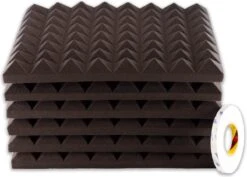 Brute Strength - Isolatieplaten - Inclusief Zelfklevende Tape - 50x50x5 Cm - Piramide - 12 Stuks - Geluidsisolatie - Geluidsdemper Wandpaneel - Akoestisch Wandpaneel -WerkPro Verkoopwinkel 1200x858 21