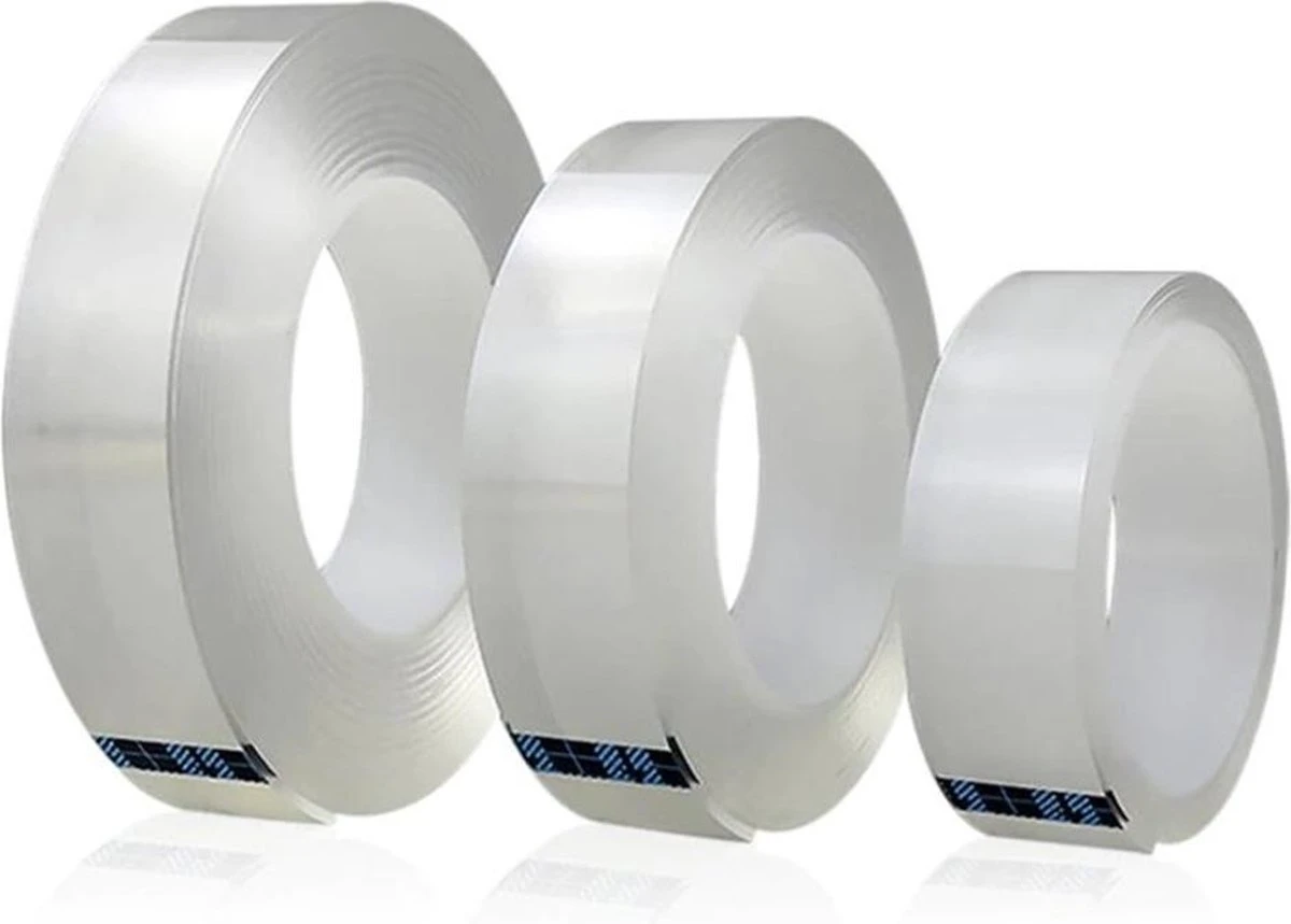 Merkloos 3 Meter - Magic Tape - Nano Tape - Herbruikbaar - Dubbelzijdig Plakband - Magic Nanotape - Montage - Gekko Grip 4 Merkloos 3 Meter - Magic Tape - Nano Tape - Herbruikbaar - Dubbelzijdig Plakband - Magic Nanotape - Montage - Gekko Grip - Afbeelding 2