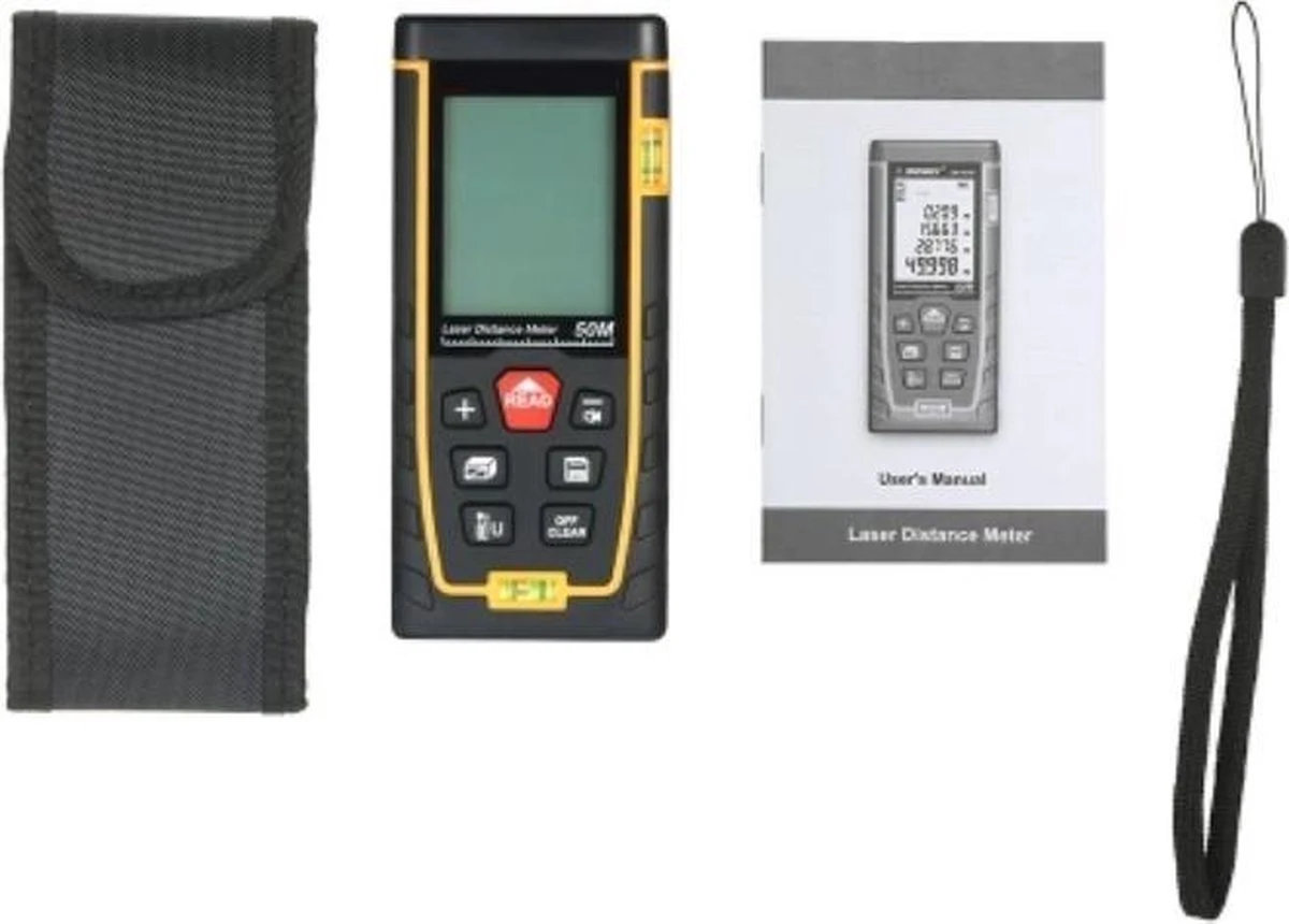 A&K Professionele Laser Afstandsmeter | 50 Meter Bereik | Gebruiksvriendelijk | Snelle Afstandsmeting | Incl. Batterijen V2.0 8 A&K Professionele Laser Afstandsmeter | 50 Meter Bereik | Gebruiksvriendelijk | Snelle Afstandsmeting | Incl. Batterijen V2.0 - Afbeelding 6