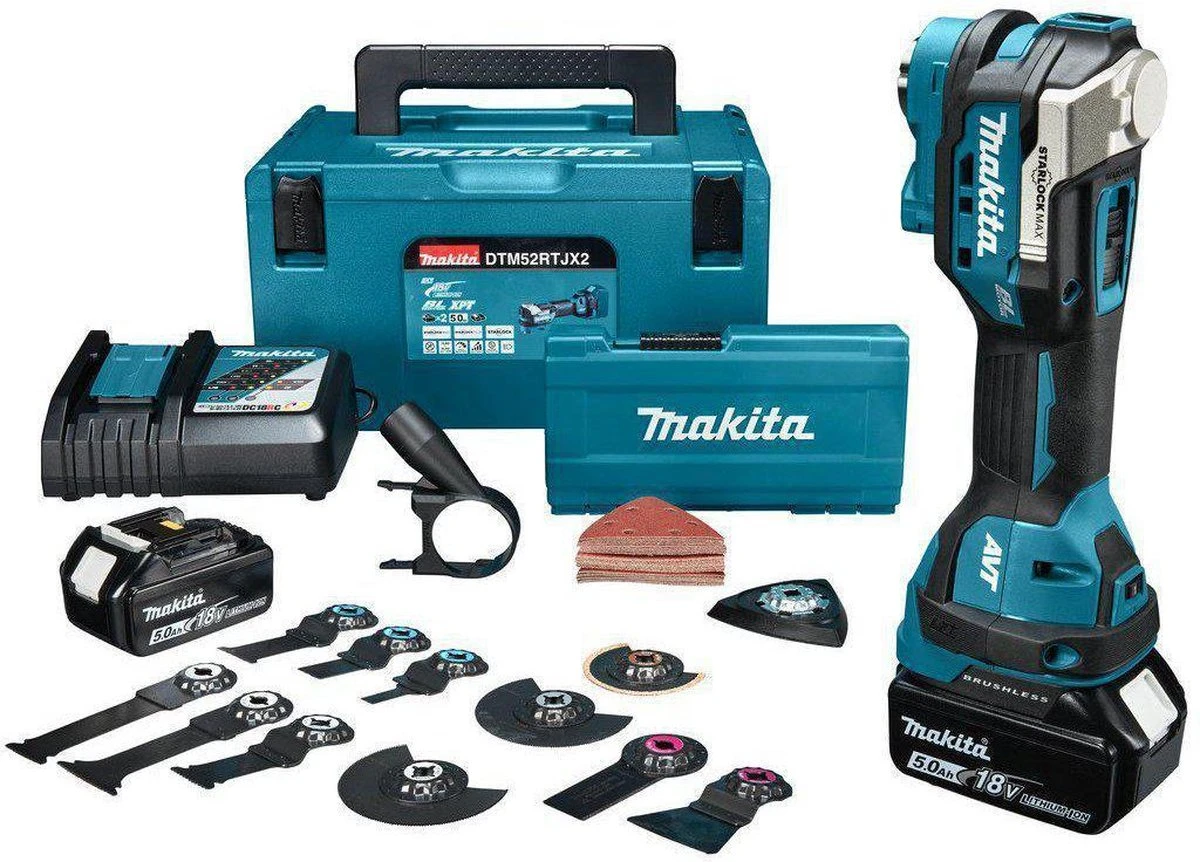Makita DTM52RTJX2 Accu Multitool 18V 5.0Ah Li-ion In Mbox 3 Makita DTM52RTJX2 Accu Multitool 18V 5.0Ah Li-ion In Mbox