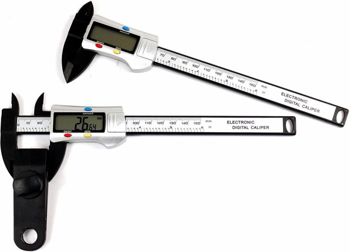 Benson Digitale Carbon Schuifmaat - Caliper - 150 Mm 7 Benson Digitale Carbon Schuifmaat - Caliper - 150 Mm - Afbeelding 5