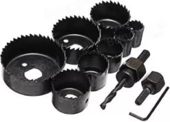 Merkloos Gatenzaagset 11-delig – Hole Saws 19mm, 22mm, 28mm, 32mm, 38mm, 44mm, 51mm En 64 Mm – 8 Stuks Gatenzaagset Voor Hout, Gipsplaat En Kunststof Buis -WerkPro Verkoopwinkel 1200x865 4