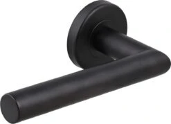 Deurkruk Mat Zwart Van WDMT™ | 2 Stuks | Geveerd | Deurkrukken Met Mat-zwarte Finish | Stijlvolle Zwarte Deurkrukken | Zwart