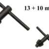 Benson Boorkopsleutel - Boorsleutel - Boormachine - Sleutel 10 & 13 Mm