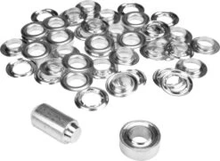 ESVO Ø 16 Mm Zeilringen - 25 Ringen - Messing Vernikkeld - 1 Stempel