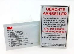 Merkloos Geen Verkopers, Geloofsovertuigers Of Energie Adviezen Aan De Deur Sticker Bordje - Glashelder Acrylaat - 95 Mm X 60 Mm - Promessa-Design. -WerkPro Verkoopwinkel 1200x883 10