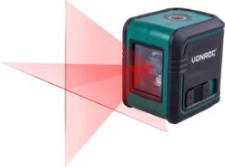 VONROC Kruislijnlaser – Rood – Zelfnivellerend – 10 Meter – Incl. Bevestigingsbeugel, Opbergtas -WerkPro Verkoopwinkel 1200x888 3