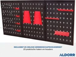ALDORR Gereedschapswand - Aluminium Wandrek - Gereedschapsbord - Gereedschapshouder - 3 Stuks -WerkPro Verkoopwinkel 1200x893 15