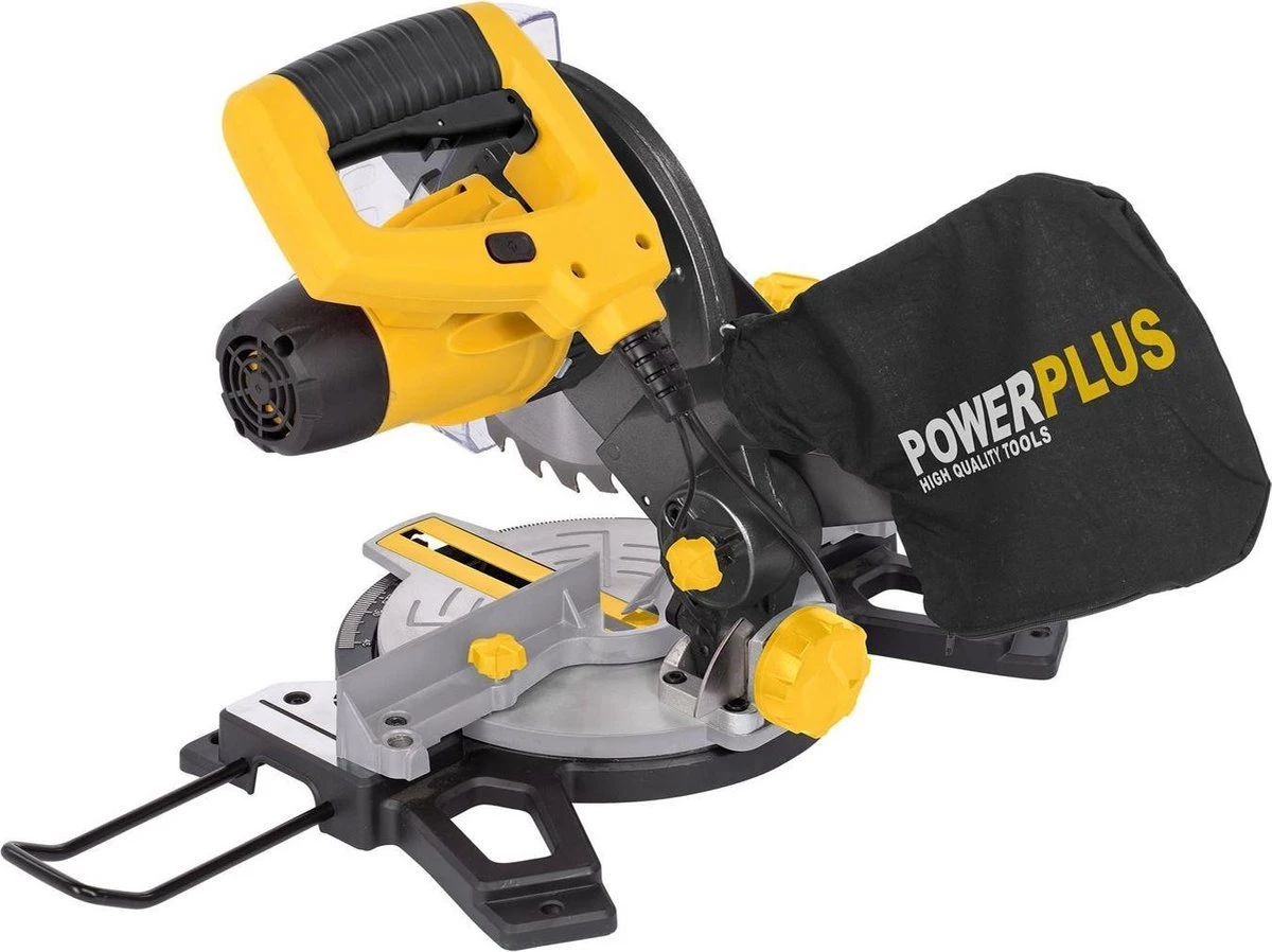 Powerplus POWX075700 Afkort- En Verstekzaag - Zaag - 1500W - 210mm Zaagblad - Incl. 24 Tanden Zaagblad Voor Hout, Laser En Zijsteunen En Stofzuigeraansluiting 5 Powerplus POWX075700 Afkort- En Verstekzaag - Zaag - 1500W - 210mm Zaagblad - Incl. 24 Tanden Zaagblad Voor Hout, Laser En Zijsteunen En Stofzuigeraansluiting - Afbeelding 3