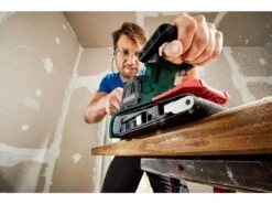 Parkside Bandschuurmachine - Bandsnelheid: 170–250 M/min - Schuuroppervlak: 75 X 140 Mm - Stofafzuiging: Stofbox - Met Sterke Motor, Variabele Snelheidsregeling En Gereedschaploos Schuurpapier Verwisselen -WerkPro Verkoopwinkel 1200x900 18