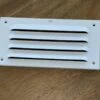 TQ4U Ventilatierooster - Schoepenrooster - Muurrooster - 180 X 90 Mm - Aluminium - Wit Gelakt