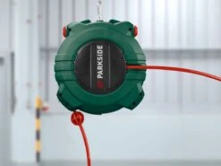 PARKSIDE Perslucht Slanghaspel - 10 M / Aansluitslang Compressor: 3 M - Met Automatisch Oprolsysteem - Werkdruk: Max. 10 Bar -WerkPro Verkoopwinkel 1200x900 83