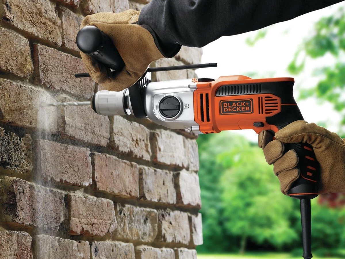 Black & Decker BLACK+DECKER KR911K-QS Klopboormachine - 910W - 2 Snelheden - Dieptestop 7 Black & Decker BLACK+DECKER KR911K-QS Klopboormachine - 910W - 2 Snelheden - Dieptestop - Afbeelding 5