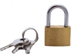 Merkloos Hangslot - Metalen Kofferslot - Bagageslot - 20mm