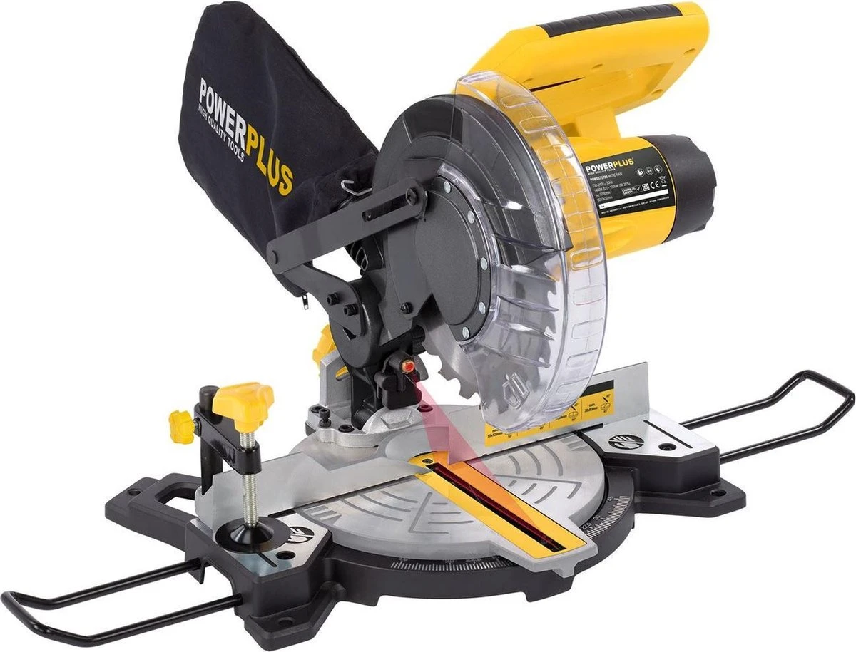 Powerplus POWX075700 Afkort- En Verstekzaag - Zaag - 1500W - 210mm Zaagblad - Incl. 24 Tanden Zaagblad Voor Hout, Laser En Zijsteunen En Stofzuigeraansluiting 3 Powerplus POWX075700 Afkort- En Verstekzaag - Zaag - 1500W - 210mm Zaagblad - Incl. 24 Tanden Zaagblad Voor Hout, Laser En Zijsteunen En Stofzuigeraansluiting
