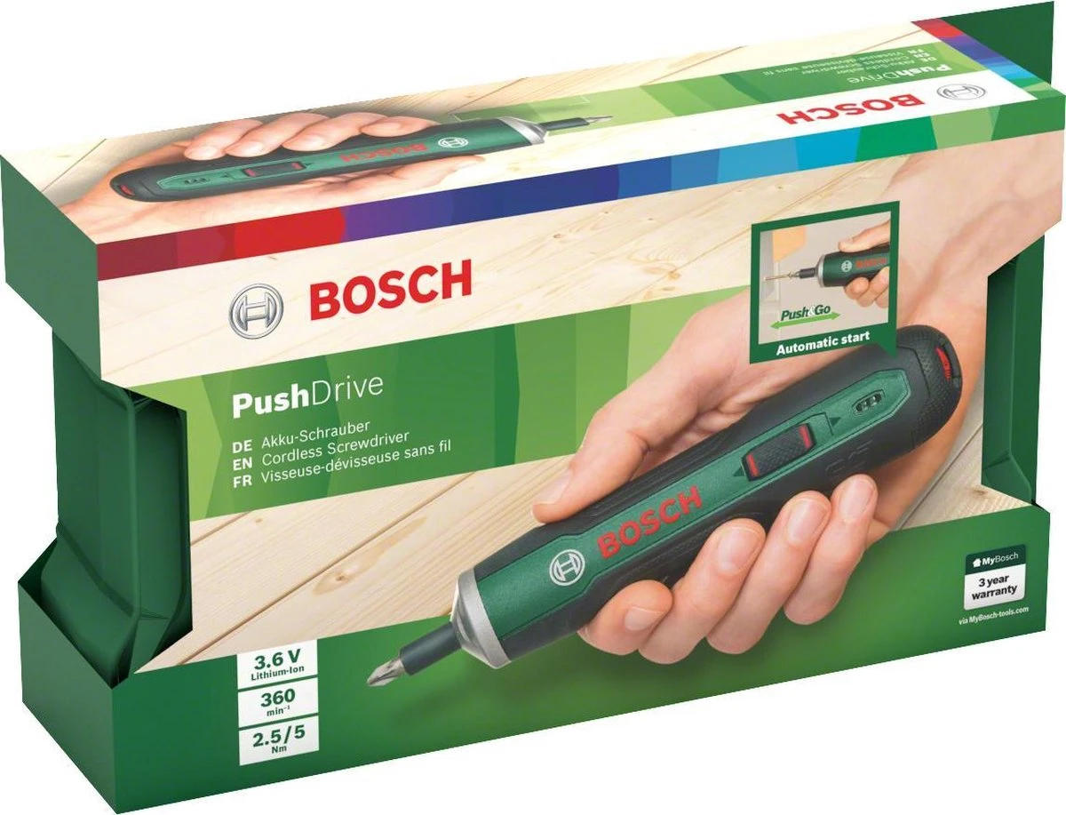 Bosch PushDrive Accu Schroefmachine 10 Bosch PushDrive Accu Schroefmachine - Afbeelding 8