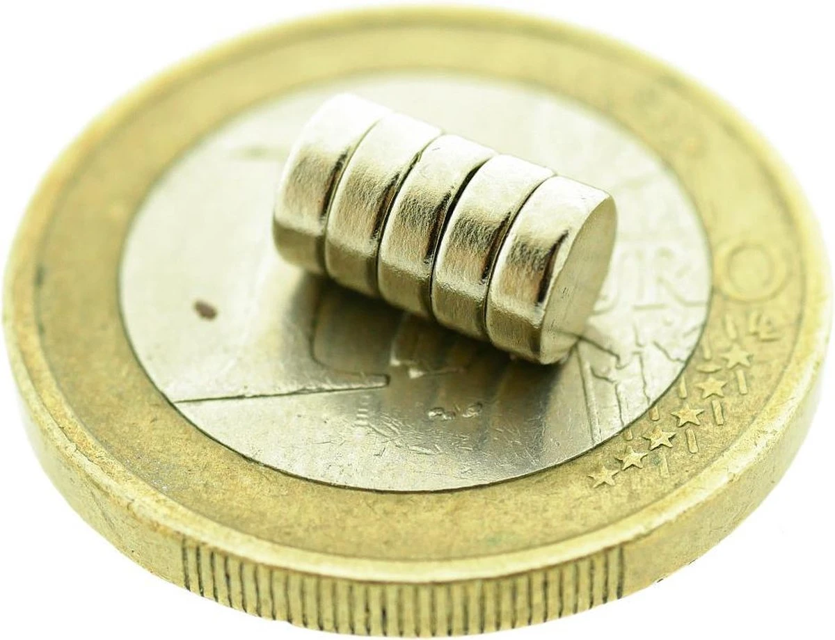 Super Sterke Magneten - 5 X 2 Mm (50-stuks) - Rond - Neodymium - Koelkast Magneten - Whiteboard Magneten - Klein - Ronde - 5x2mm 6 Super Sterke Magneten - 5 X 2 Mm (50-stuks) - Rond - Neodymium - Koelkast Magneten - Whiteboard Magneten - Klein - Ronde - 5x2mm - Afbeelding 4