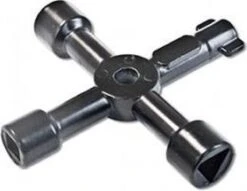 Universele Multi Vierkant / Driehoek Sleutel - Zwart