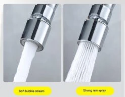 Merkloos Waterbesparende Kraankop - Gepolijst RVS – Roterende Kraankop – 2 Standen - 360 Graden – Kraan Opzetstuk - Met Verschillende Opzetstukken -WerkPro Verkoopwinkel 1200x934 7