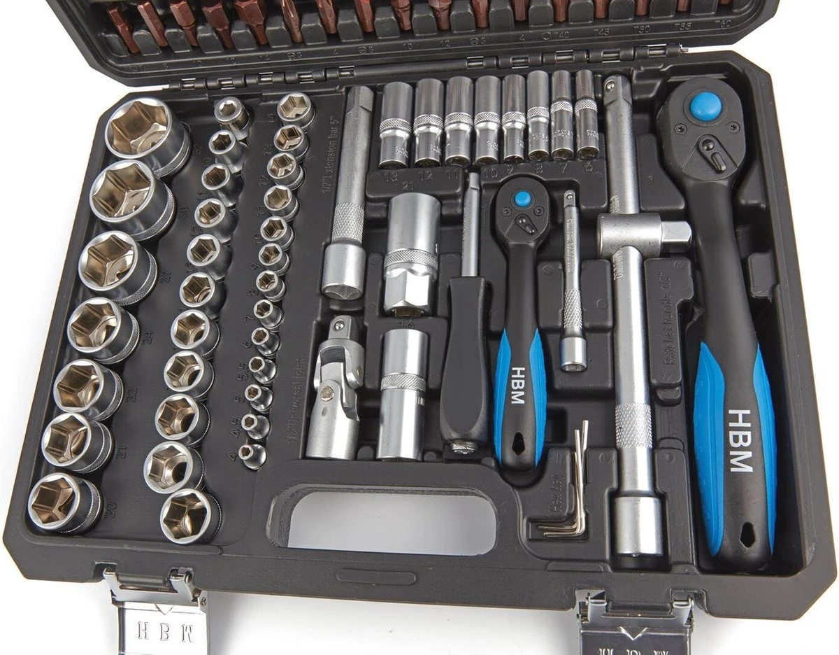 108 Delige Professionele Doppenset Met Premium Ratels 4 108 Delige Professionele Doppenset Met Premium Ratels - Afbeelding 2