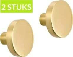 Kastknoppen Goud | 2 Stuks - Meubelknop - Deurknop Staal - Handgreep