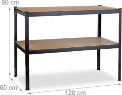 Relaxdays Werkbank Met 2 Etages - Werktafel - Garagewerkbank - Verstelbaar - Tot 150 Kg 15 Relaxdays Werkbank Met 2 Etages - Werktafel - Garagewerkbank - Verstelbaar - Tot 150 Kg -WerkPro Verkoopwinkel 1200x940 7