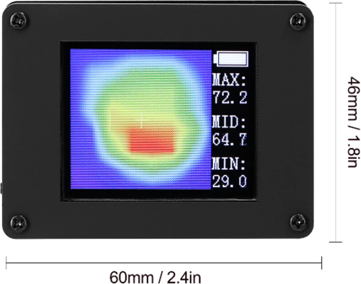 Temz® Warmtecamera - Warmte Camera - Warmtebeeldcamera - Thermal Camera - Infrarood Camera - Warmtebeeld - Thermische Camera - Warmte Camera Infrarood - Warmtemeter - Thermografiek - Temperatuur Sensoren - Zwart 5 Temz® Warmtecamera - Warmte Camera - Warmtebeeldcamera - Thermal Camera - Infrarood Camera - Warmtebeeld - Thermische Camera - Warmte Camera Infrarood - Warmtemeter - Thermografiek - Temperatuur Sensoren - Zwart - Afbeelding 3