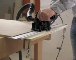 FERM Precisie Invalzaag/mini-cirkelzaag - 500W – 22mm Zaagdiepte - Variabele Snelheid - Incl. Geleiderails, Stofafzuiging, 3 Zaagbladen En Opbergkoffer -WerkPro Verkoopwinkel 1200x945 4